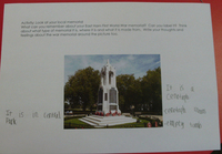 Grangwood pupil describes East Ham war memorial cenotaph © War Memorials Trust, 2017